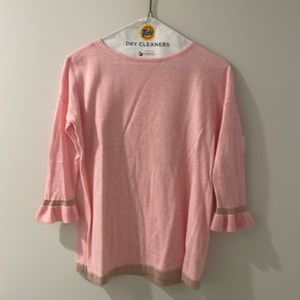 Lilly Pulitzer Pink & gold Tunic Sweater XXS